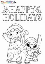 Happy Holidays Coloring Pages sketch template