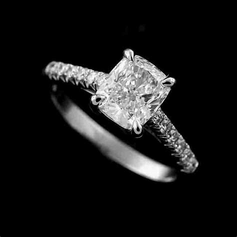 Cushion Cut Ring Setting Diamond Engagement Ring French Cut - Etsy