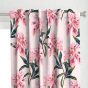 Pink Peonies Curtain Panel | Spoonflower