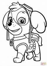 Skye Paw Patrol Badge Coloring Pages sketch template