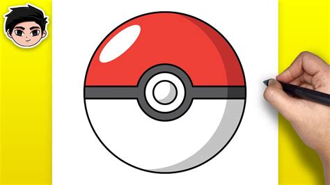 How to Draw Poke Ball | Easy Step-by-Step - YouTube