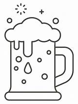 Beer Mug coloring Page  ColouringPages sketch template