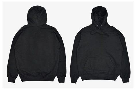 #black #hoodie #template #blackhoodietemplate Realistic Blank Black Hoodie Mockup by ...
