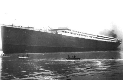 The HMHS Britannic shortly after her launch in 1914. [744 x 481] : r ...