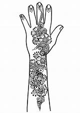 Coloring Pages Hands sketch template