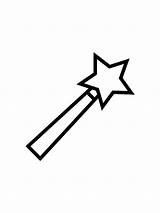 Magic Wands Coloring Printables Pages sketch template