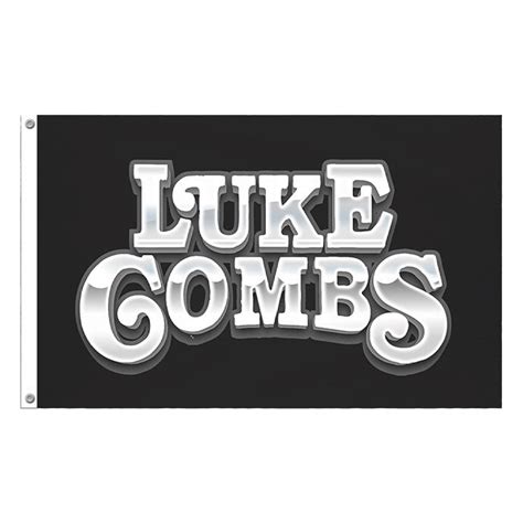 Luke Combs Logo Tailgate Flag | Black