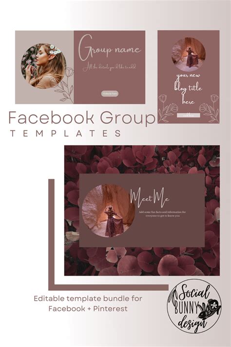 Facebook Group Branding Templates, Canva Template, Instant download ...