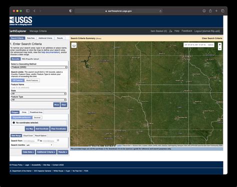 Screenshot of USGS Earth Explorer. | Download Scientific Diagram