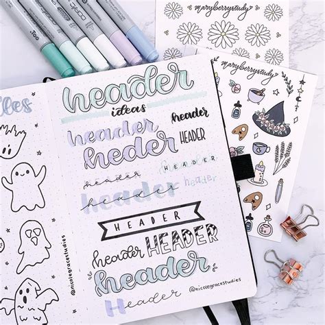 20 Easy Bullet Journal Header Ideas You Can Copy