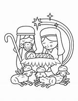 Coloring Pages Of Baby Jesus sketch template