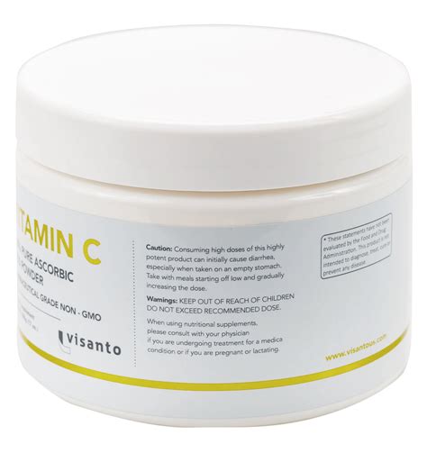 Vitamin C 100% Pure Ascorbic Acid Powder – Visanto US