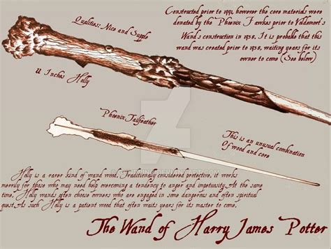 The Wand of Harry Potter - Diagram by gondring on DeviantArt | Harry potter wand, Wands, Harry ...