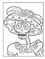 Catrina Malvorlage Für Tag Der Toten Von Sugar Skulls Malbuch 2 L  sketch template