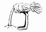 Coloring Page ostrich With head Burried In Sand  Free Printables Img sketch template