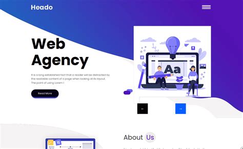 Heado - Free Bootstrap 4 HTML5 Web Agency Website Template