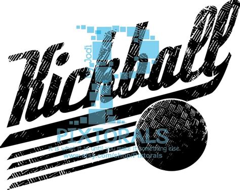 Kickball Logo JPG PNG and EPS Formats as Vector Kickball - Etsy