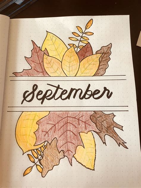 September bullet journal layout | Arte en cuadernos, Cuadernos ...