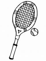 Tennis Racket And Ball coloring Page  Download Print Or Color Online sketch template