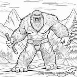 Yeti Coloring Pages  Free & Printable sketch template