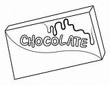 Printable Chocolate Candy Coloring Page sketch template