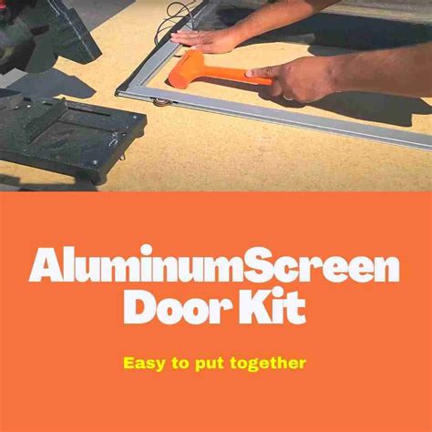 Aluminum Sliding Screen Door Kit