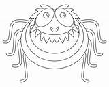 Cute Spider Coloring Page Pages sketch template