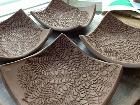 handbuilt ceramic dessert plates | Hand built pottery, Beginner pottery ...