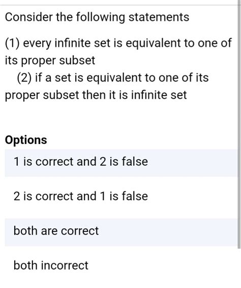 elementary set theory - infinite equivalent sets query - Mathematics Stack Exchange