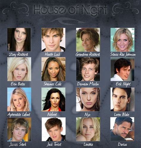 house of night characters! | House of night, House of night books ...