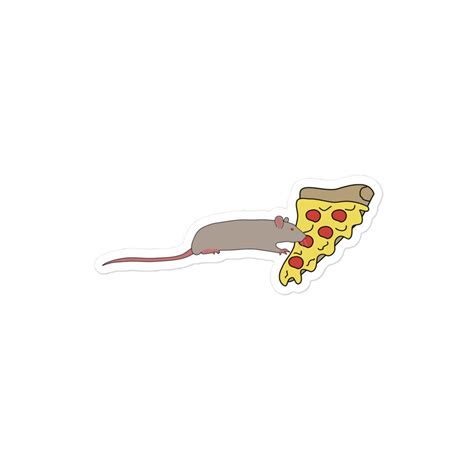 Pizza Rat Sticker NYC Subway Meme Bubble-free Vinyl - Etsy