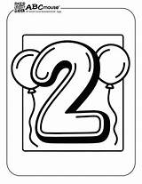 Free Printable Number Two Coloring Pages  ABCmouse sketch template