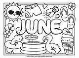 June Coloring Pages  Cute For Kids sketch template