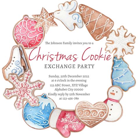 Christmas Cookie Exchange Clip Art