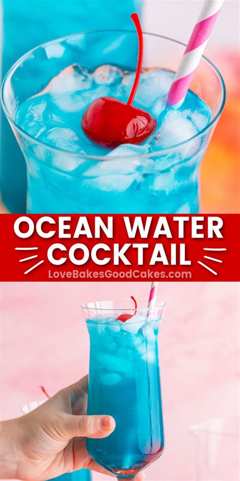 Ocean Water Cocktail - Love Bakes Good Cakes