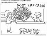 Post Office Building Coloring Pages sketch template