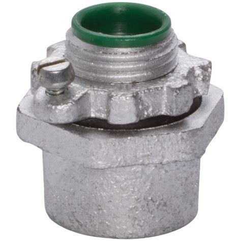 1/2" WATERTIGHT HUB WITH INSULATED THROAT & BONDING LOCKNUT - Centaur Installation