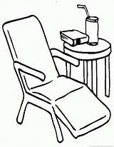 Chair Coloring Pages sketch template