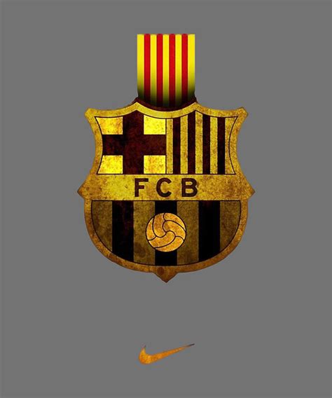 FC Barcelona Classic Logo Digital Art by Kai Winda - Pixels