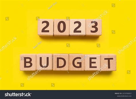 Word Budget Figure 2023 Made Cubes Stock Photo 2172702017 | Shutterstock