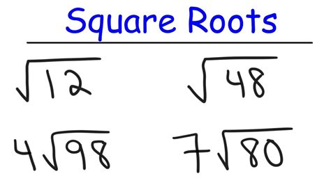 How To Simplify Square Roots - YouTube