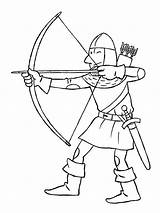 Archery coloring Pages For Kid sketch template