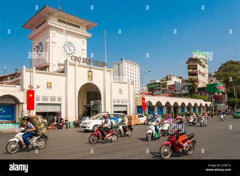 Vietnam, Ho Chi Minh City (Saigon), District 1, Ben Thanh Market Stock ...