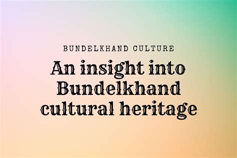 Bundelkhand cultural heritage - Bundelkhand Explorer