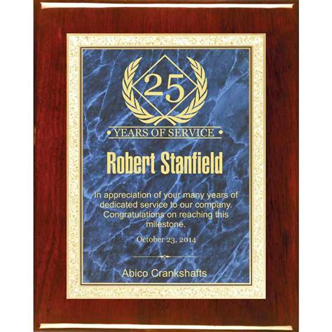 Years of Service Plaque - Classic Achievements, Inc