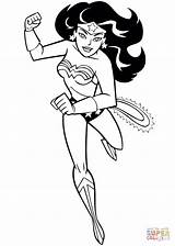 Cartoon Wonder Woman coloring Page  Free Printable Coloring Pages sketch template