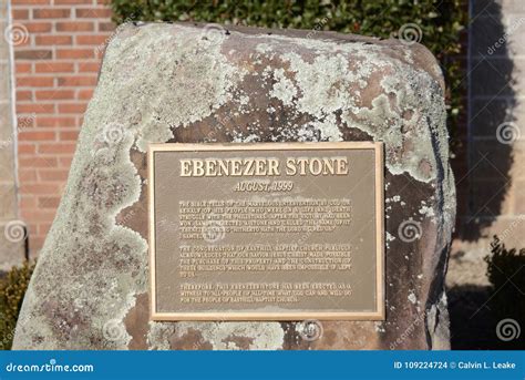 Ebenezer Stone Memorial editorial stock image. Image of christ - 109224724