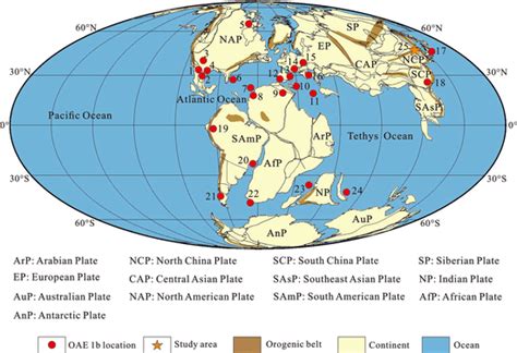 Global palaeogeographic map of the Early Cretaceous (~120 Ma) (modified ...