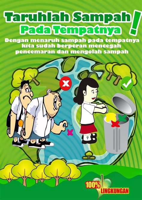 Contoh Poster Peduli Sampah Non - IMAGESEE