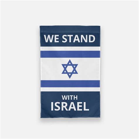 We Stand With Israel Flag - Etsy